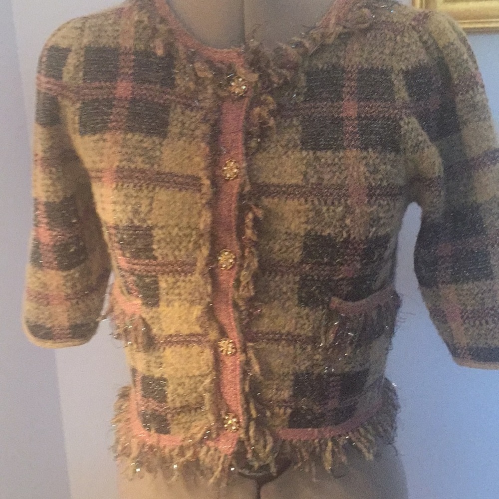 Plaid Zara cardigan